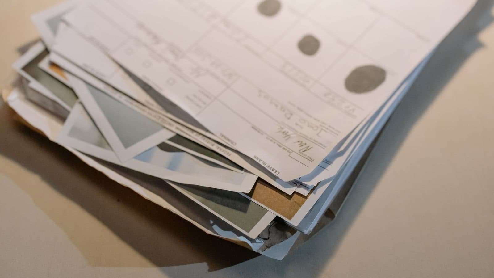 Stack of legal documents