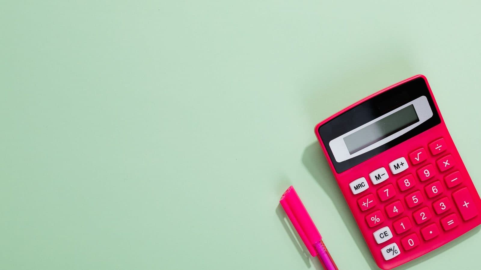 Calculator and house keys