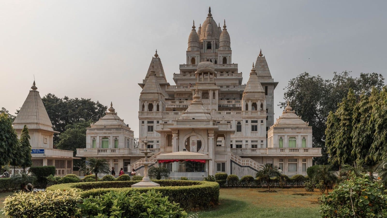 Vrindavan temple aerial