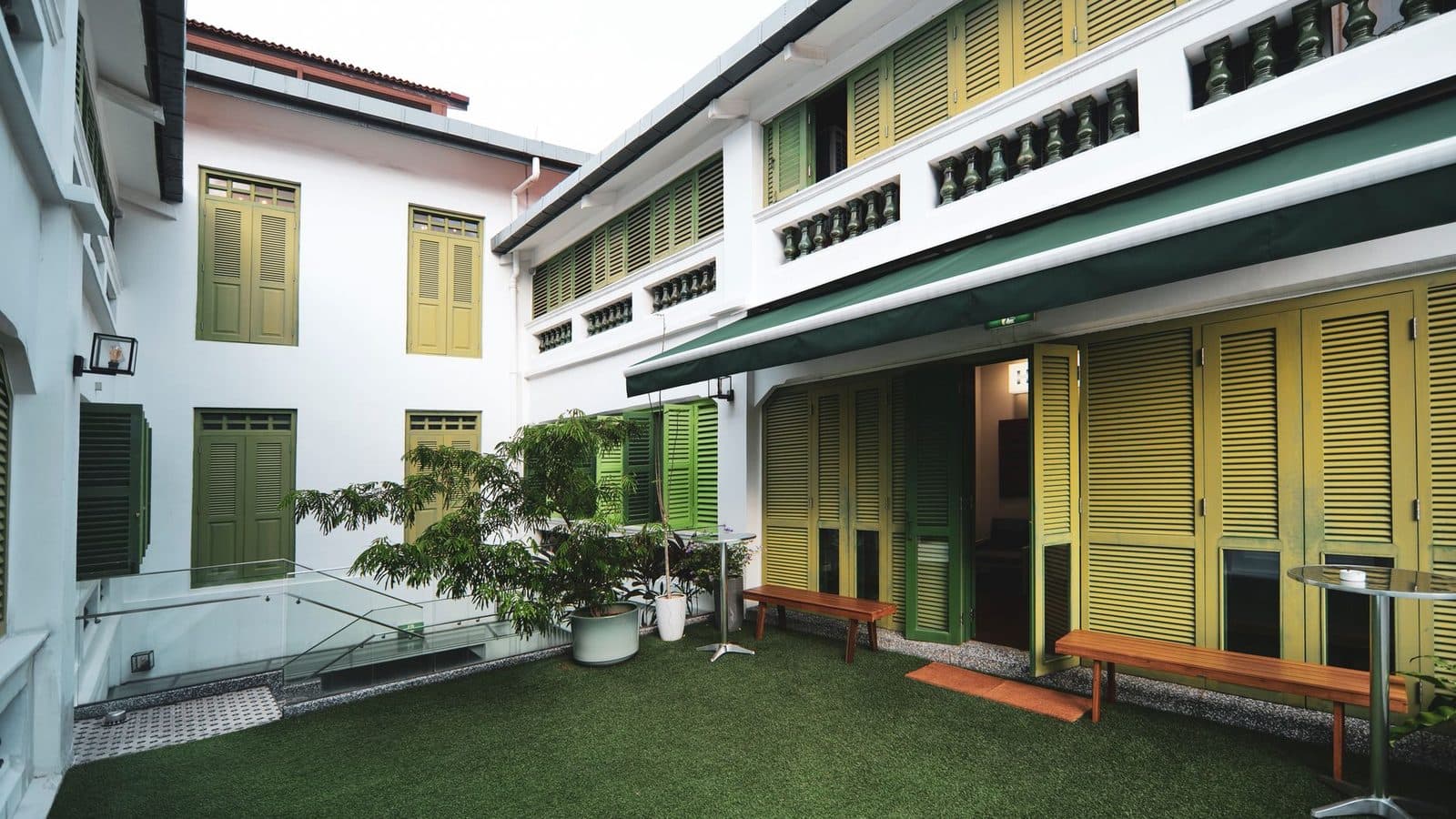 Guest house India courtyard