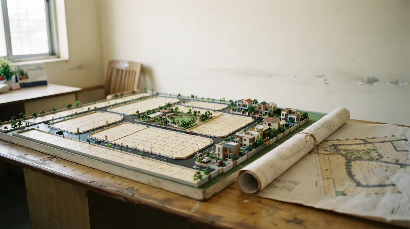 Scale model in the sales office