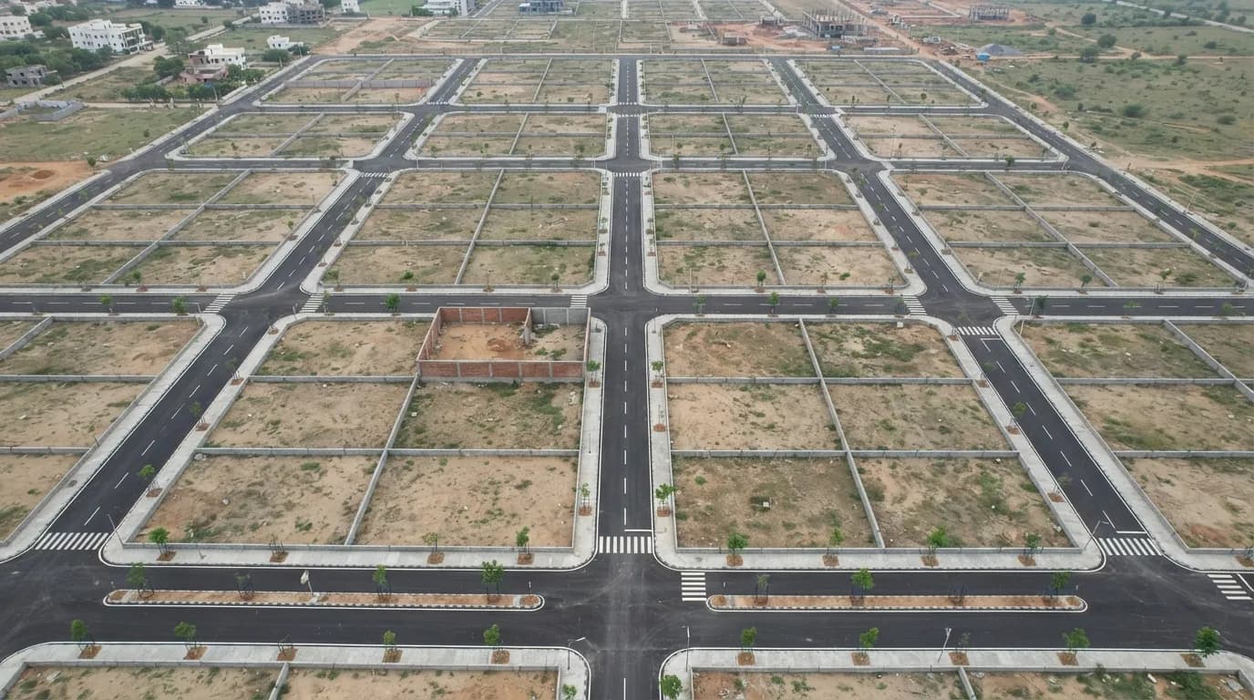 Demarcated plots ready for sale
